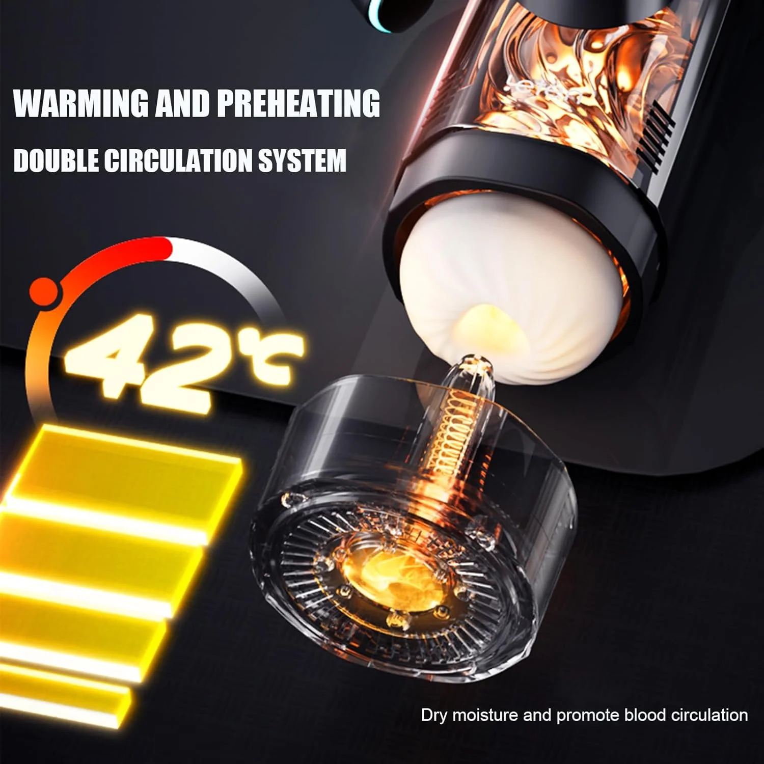 Automatic Male Masturbator Cup Heating Sucking Thrusting Heating Function Mens Blowjob Piston Sex Machine Adult Sex Toy for Men