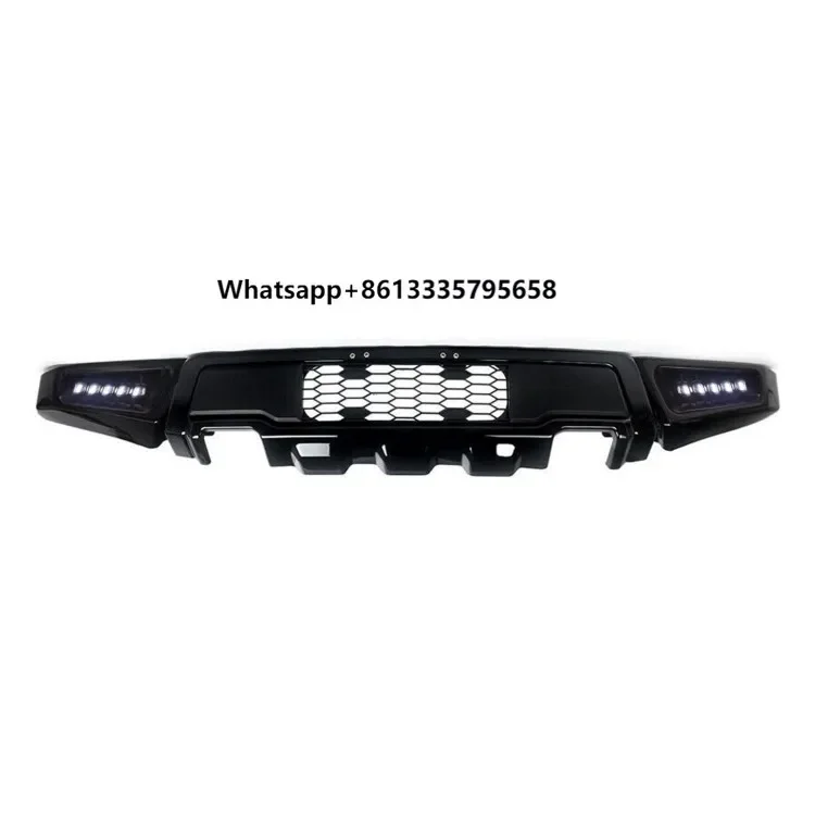 

For Ford F150 raptor 2018-2020 Black Steel Front Bumper 4x4 Off-road Pickup Front Bar With Winch Bracket Accessories