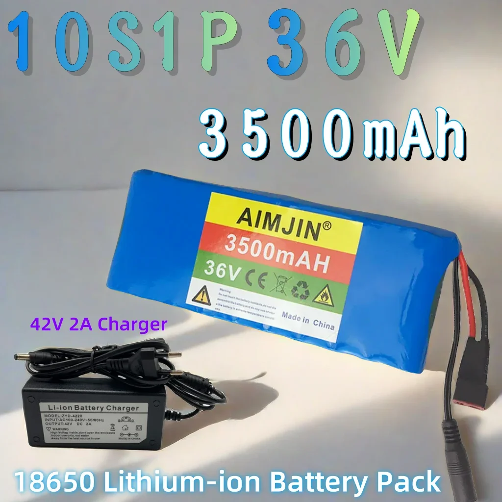 

10S1P 36V 3500mah 18650 Lithium Ion Battery Pack, suitable for various electronic devices, transportation equipment+42 V 2A Char