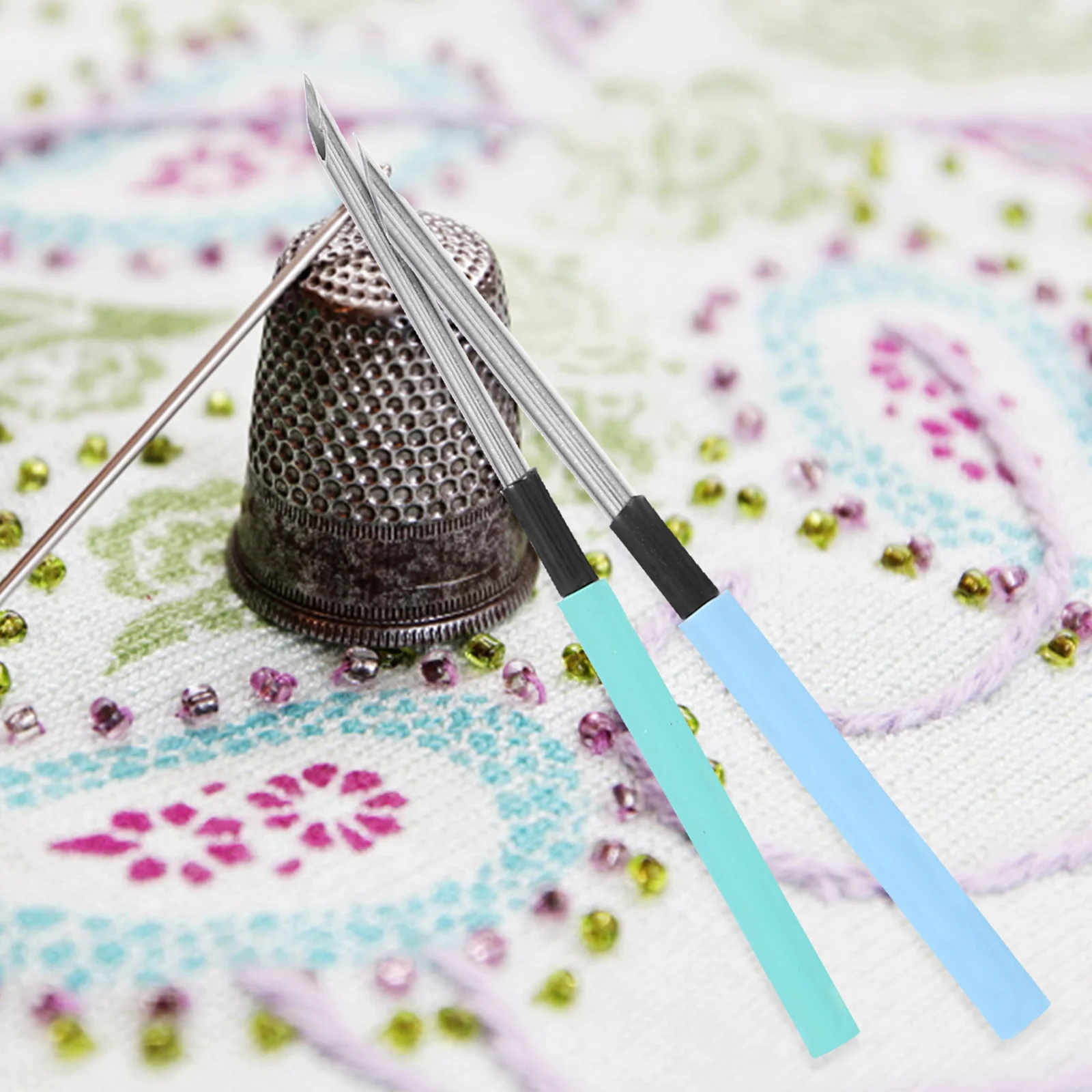 

1Set DIY Punch Needle Kit Embroidery Needles Lightweight Metal Stitch Tool for Sewing Cross Stitch Craft Punch Needle Kit