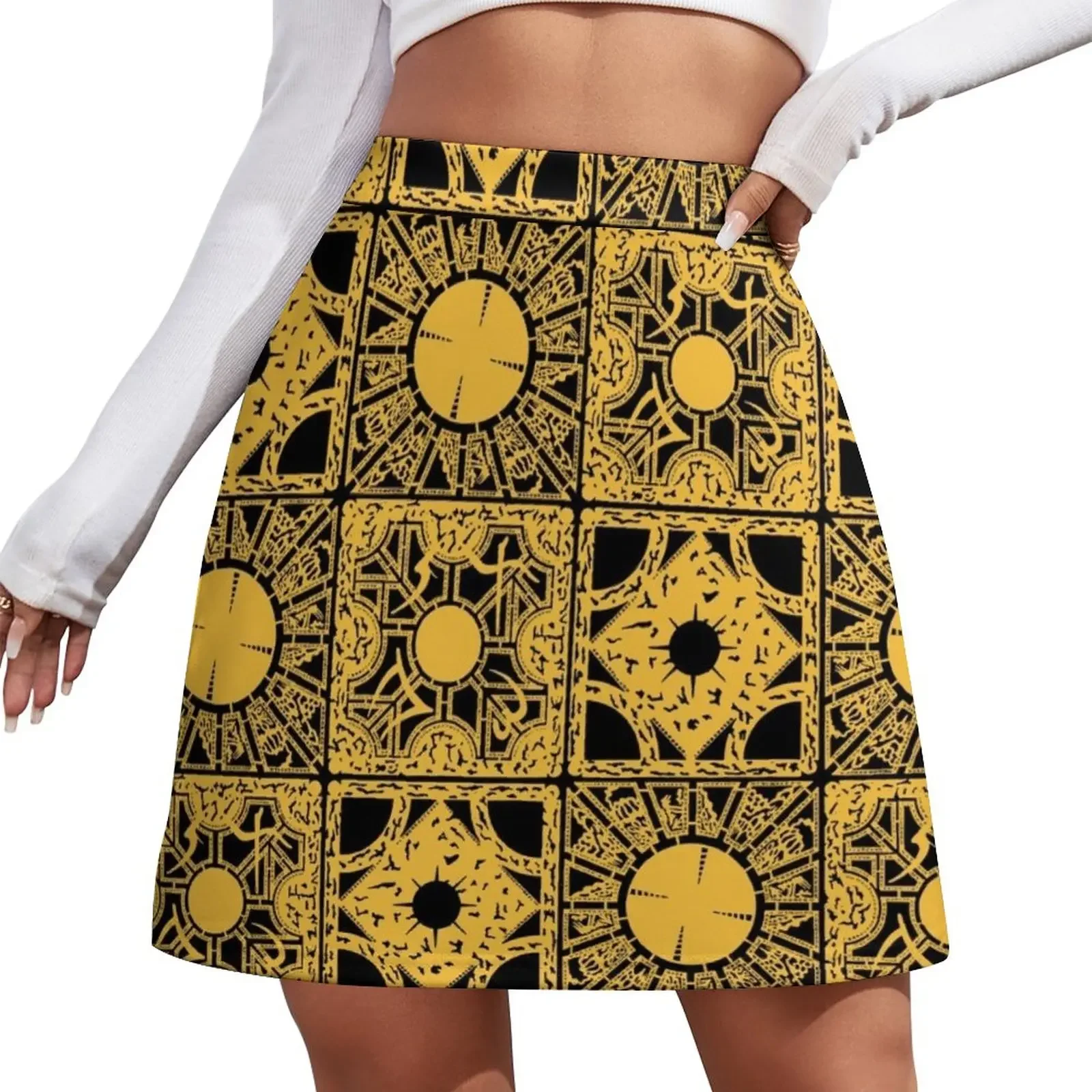 PUZZLE BOX Mini Skirt korean women's clothes Kawaii elegant skirts for women girls skirt