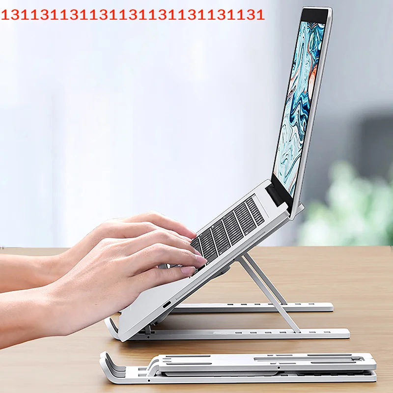 Base Bracket Laptop Stand for Macbook; Adjustable, Non-slip, Cooling Mechanism for Laptop/Tablet/Phone