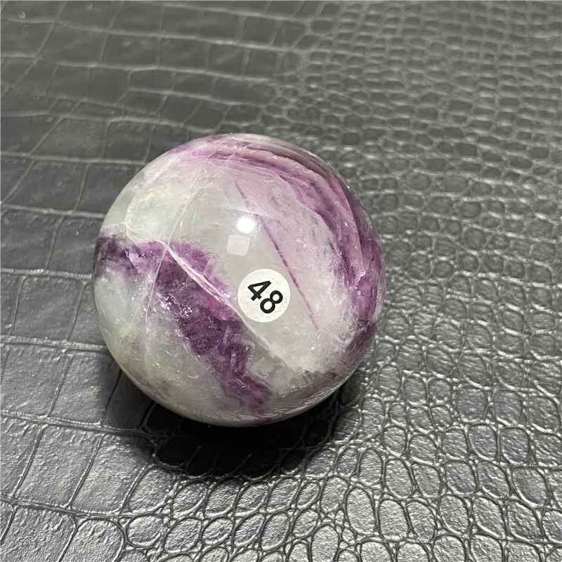 65mm Natural Purple Fluorite Sphere Polished Quartz Crystal Ball Feng Shui Witchcraft Home Decor Gift Reiki Healing Stone