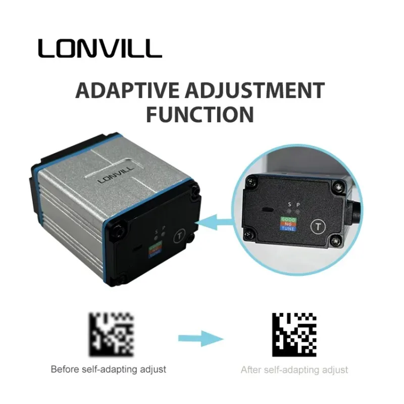 Função de ajuste adaptativo LONVILL Centro de classificação 2D Escanização Scanner de código de montagem fixa automatizada