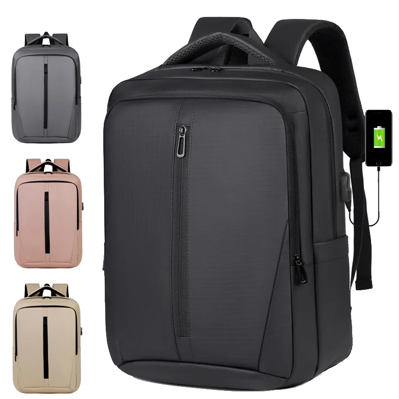 Large-capacity Dual-shoulder Bag with USB Port, Business Commuting Computer Backpack, Multi-functional Waterproof Schoolbag