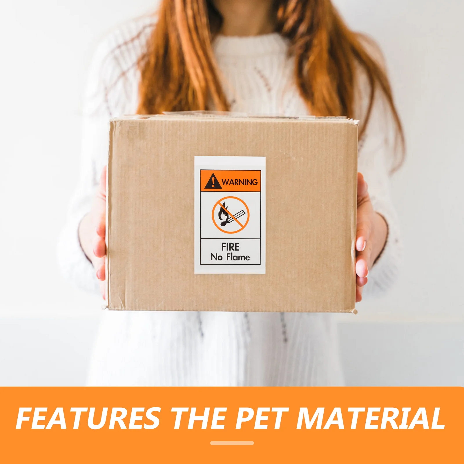 

2Pcs No Open Flames Warning Label Sticker Reliable Caution Decal Safety Warning Sign Sticker for Machine Equipment