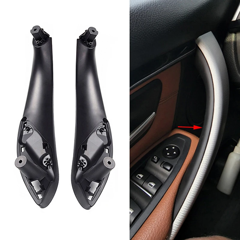 1 Pair Car Inner Door Pull Handle Trim Cover 51417279311 51417279312 For BMW 320i 328d 328i 330i 335i 340i 428i 430i 435i 440i