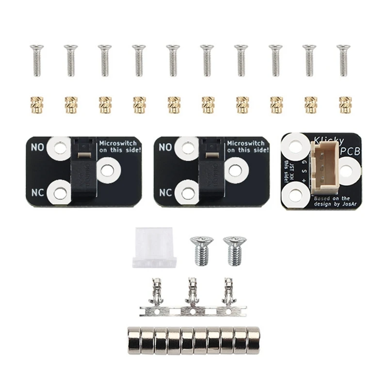 PCB Klicky Kit 3D Printer Auto D2F-01/D2F-01L/D2HW-A201D Z Auto Leveling Kits For Voron Klicky Probe Kit Impressora Accessories