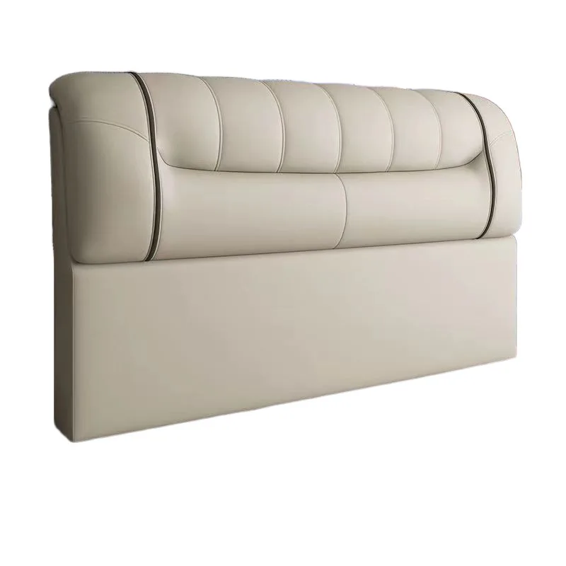 

extra thick bedside, solid wood backrest, soft bag, light luxury, modern integrated simplicity, backplane cushion