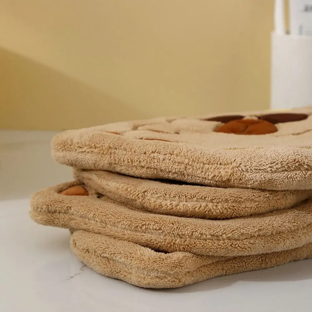 

Coral Fleece Capybara Hanging Hand Towel Super Absorbent Thick Kitchen Microfiber Towels Polyester Fabric Hypoallergenic