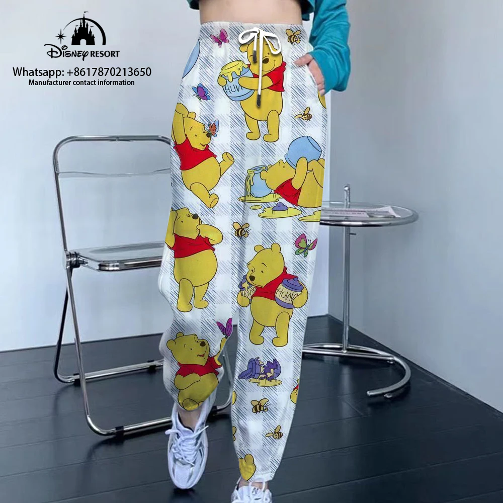 2024 Mickey Minnie Fall Hot Sale Kawaii Women's Fashion Casual Jogging Sweatpants Street Style Drawstring Pants y2k