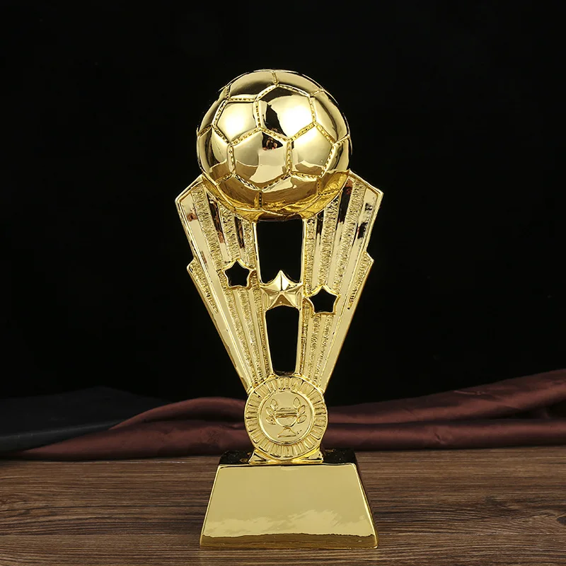 Football team competition resin trophy Electroplating Champions Cup