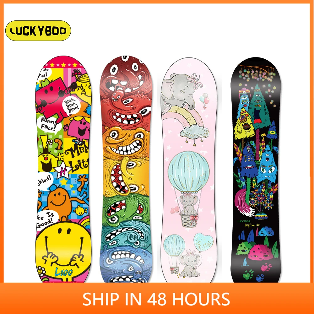 LUCKYBOO Children's Snowboard 11 Styles Out Door Sport Ski Board Boy and Girl Snowboarding  Equipment 80cm To 130cm