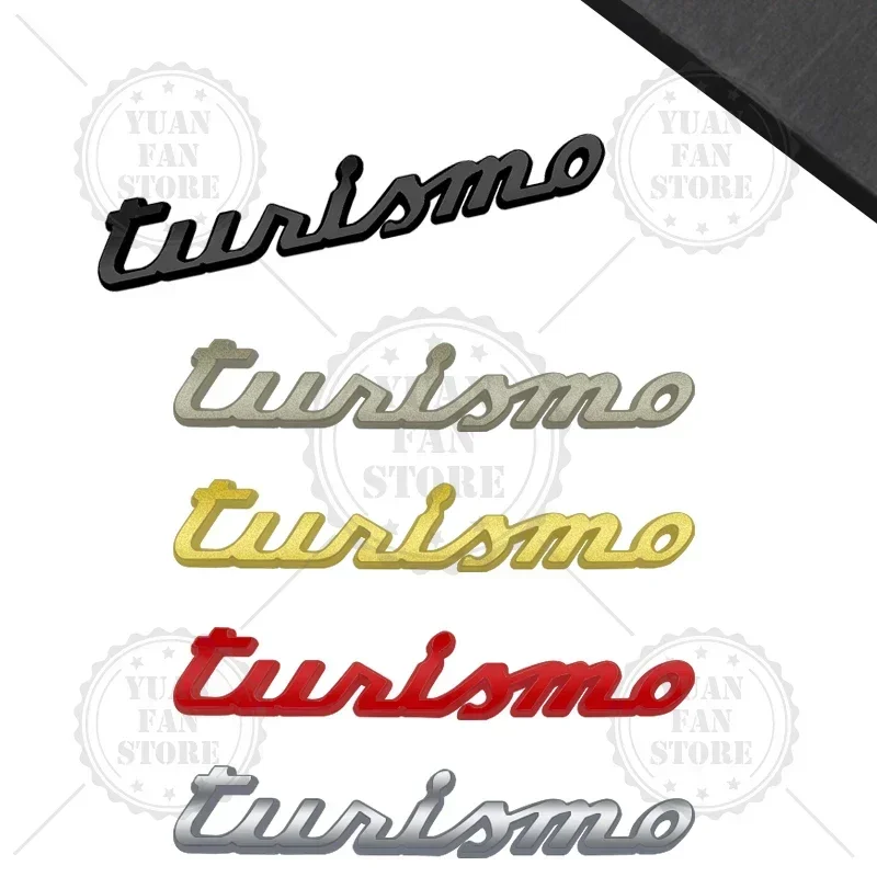 OK 595 Turismo Emblem Car Styling 3D Sticker Metal LOGO Badge For Fiat Abarth 500 Bravo Punto Panda Stilo 500X 695 Body Decorati