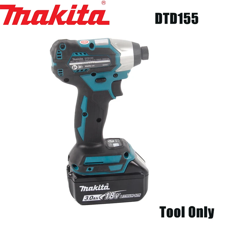 Makita DTD155Z Impact Driver Mechanical and Electrical Drilling Bare Machine without Battery or Charger