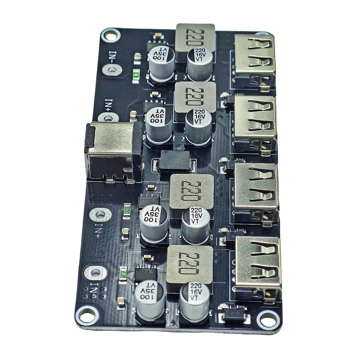 USB QC3.0 QC2.0 DC-DC Buck Converter Charging Step Down Module 6-32V 9V 12V 24V to Fast Quick Charger Circuit Board 5V 4-Channel