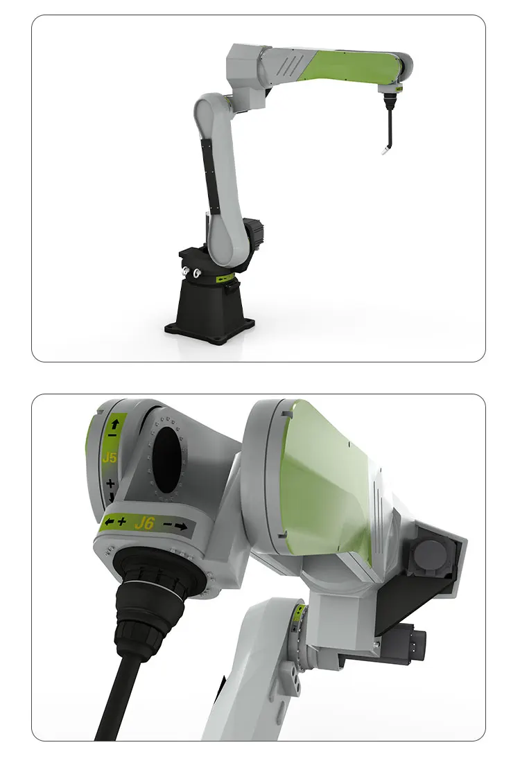 روبوت صناعي لحام تلقائي روبوت لحام أوتوماتيكي 6 محاور مع أجزاء روبوت