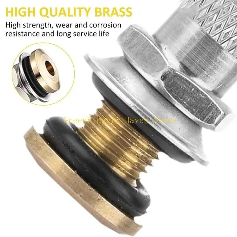 F68D Leakproof Gas Canister Ventilation Set 6 Caps Metal Tool For Easy Mounting