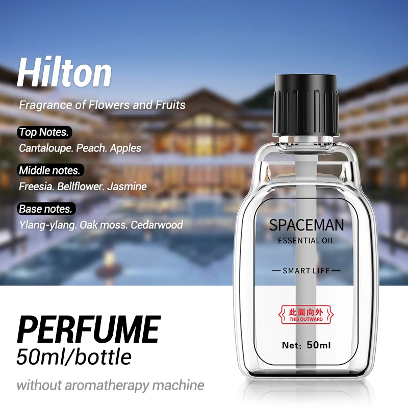 Diffuseur d'huile aromatique électrique pour humidificateur, diffuseur d'arômes, château essentiel, extrat de plantes pures, parfum d'ambiance, 50ml, 3/5 pièces