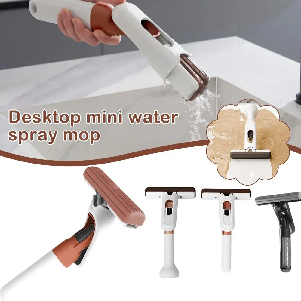 

Household Cleaning Mop Strong Squeeze Mini Mop Folding Desk Car Mop Scrubbing Floor Cleaning Window Self-squeezing Tool V6J4