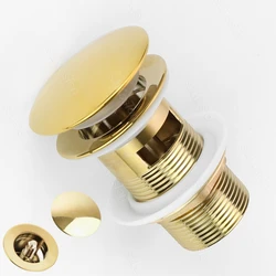 Multiple Colour Basin Sink Round Pop-Up Drainage Overflow Hole Antifouling Easy to Clean Hotel Kitchen Pipe Bathroom