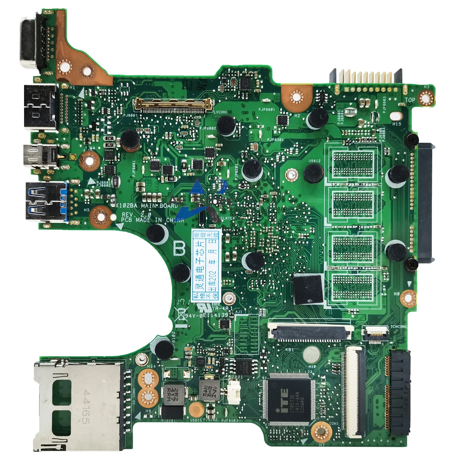 X102BAเมนบอร์ดสําหรับASUS F102B F102BA X102Bแล็ปท็อปเมนบอร์ดA4-1200 2GB/4GB-RAM Maintherboard Test OK