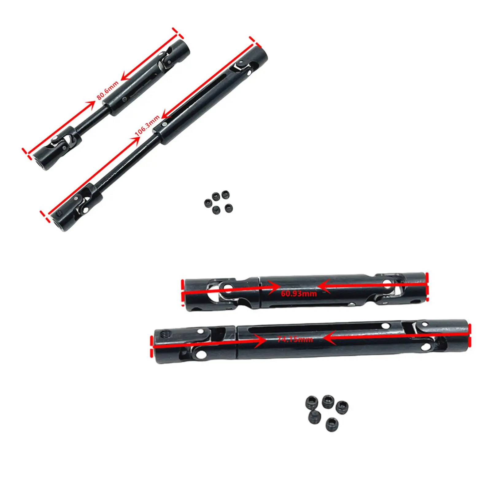 

Металлический приводной вал для радиоуправляемых машинок, черный, для тюнинга трансмиссии, масштаб 1/16, запасные части для C44 C34 FJ45