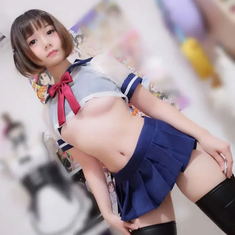 

Japanese Sailor seaman Dress Lolita Erotic Underwear Cosplay Costume School Girl Uniform Outfit Sexy Kawaii Lingerie Set Pajamas