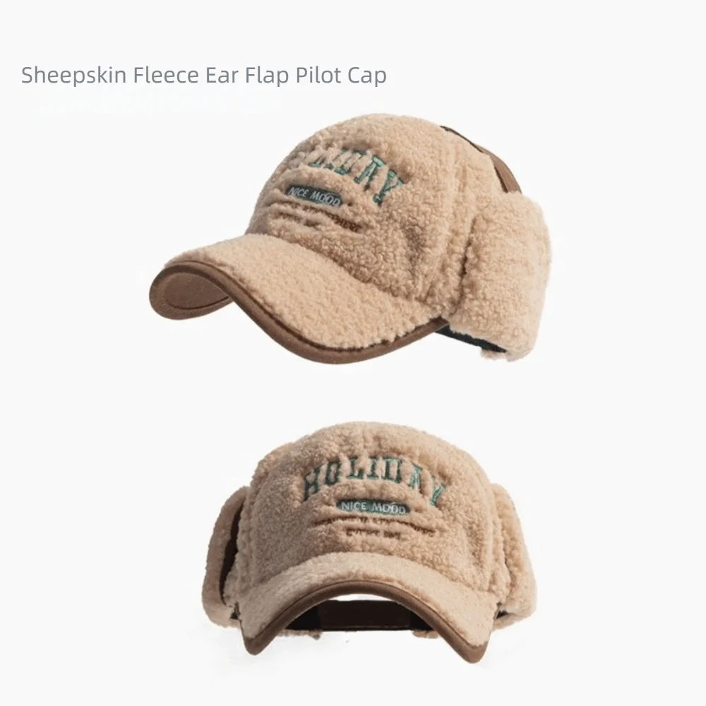 Fashion Windproof Children Winter Hat Thickened Warm Earflaps Hat Velvet Lining Russian Hat Boy