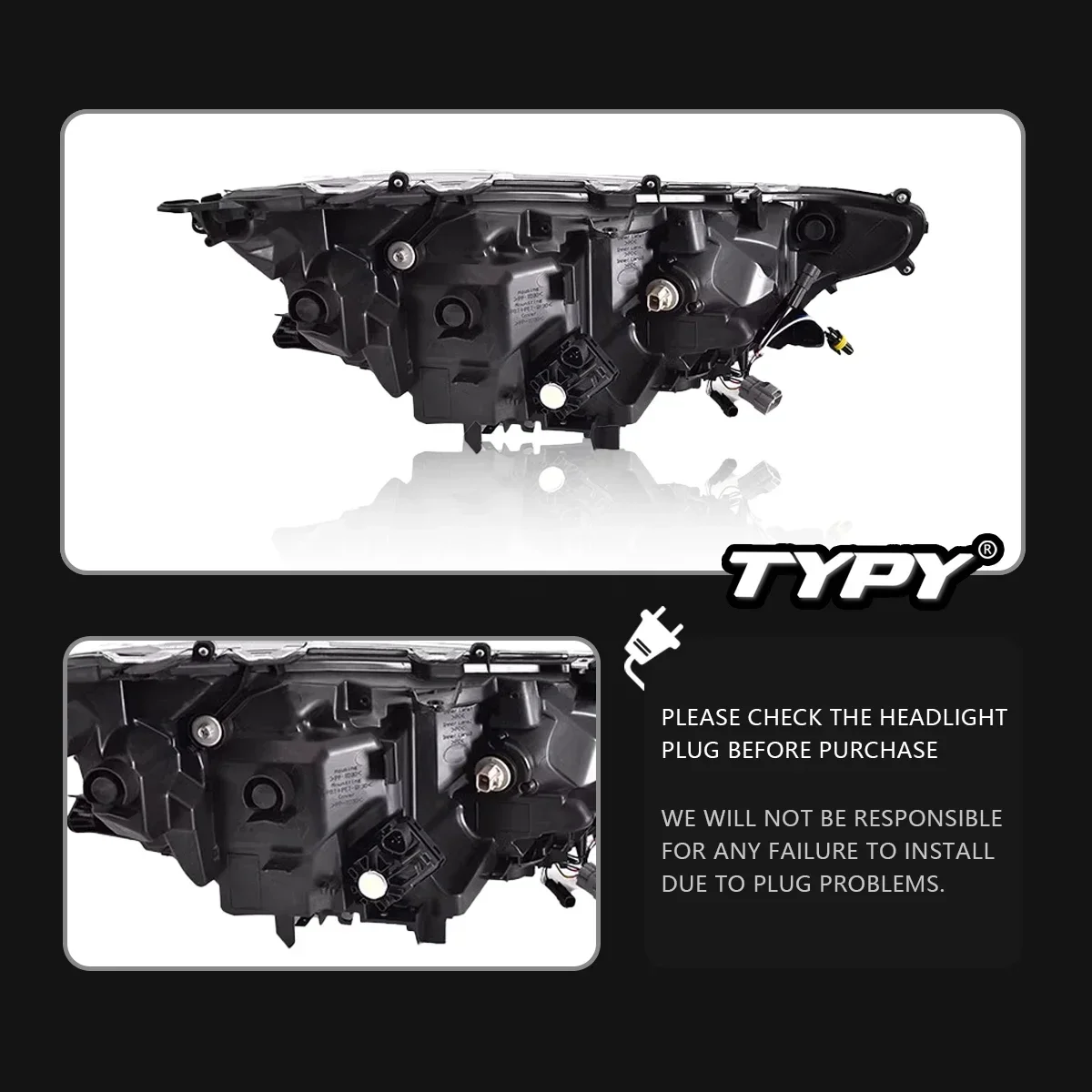 

TYPY новая светодиодная фара, обновленная, модифицированная для Toyota RAV4, фара 2019-2022, фара с динамическим сигналом, автоаксессуары