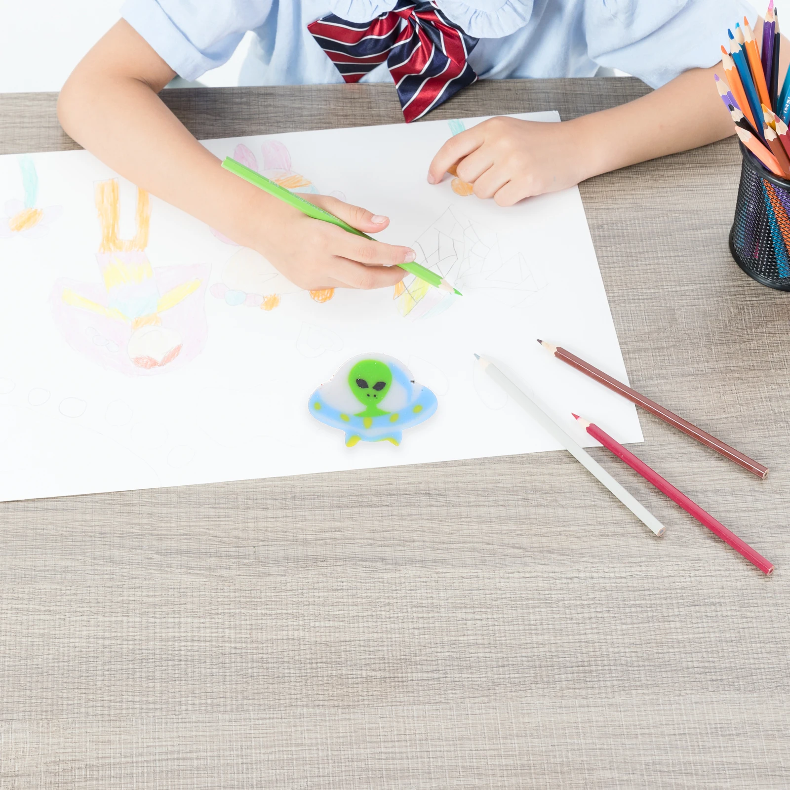 

300Pcs Mini Space Erasers for Solar System Eraser Set Homework Rewards School Supplies Classroom Incentives Pencil