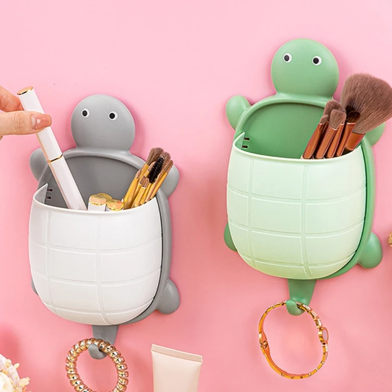 3 Máy Tính Sáng Tạo Rùa Kệ Đựng Đánh Răng Tường Để Tổ Chức Vật Dụng Nhỏ Trong Ngôi Nhà Văn Phòng Có Móc