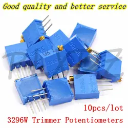 10PCS 3296W potentiometer precision adjustable resistance multi-turn 103 503 100R 200R 1K 2K 5K 10K 100K Trimmer Potentiometer