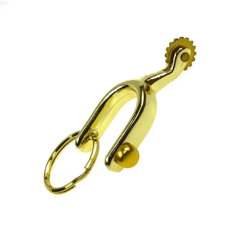 Alloy Spur Keychain Equestrian Accessory Unisex Purse Pendant Fashionable Bag Charm Metal Keyring for Bags and Gifts NM