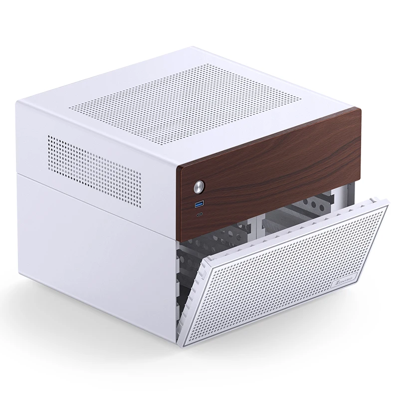 Imagem -04 - Jonsbo n4 Nas Desktop Chassis Itx M-atx Caixa do Computador Localização do Disco Rígido Suporte a Placa Gráfica 230 mm Sfx Power Bit pc Case