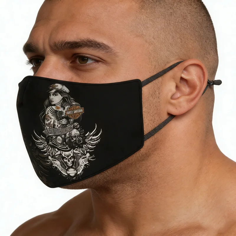 Motorcycle For Harley Davidson Emblem Outdoor Sun Cover Scarf Cycling Riding Mask Dustproof Sports Quick Drying view 3