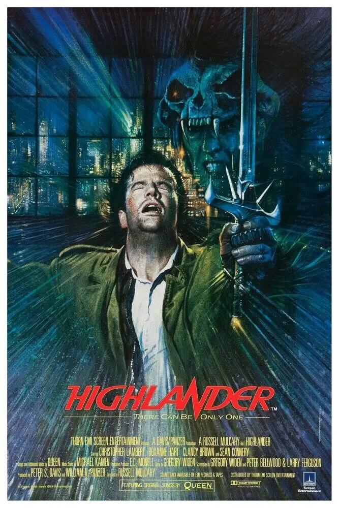 

HIGHLANDER Кино Искусство Холст плакат для гостиной Декор домашний Настенный декор декоративная картина