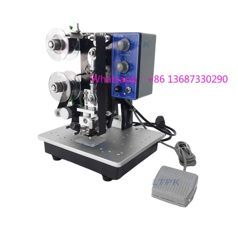 Line 1-3 of ribbon heat tran-sfer prin ting machine, used for expiration date and batch number on plastic paper foil bags