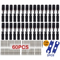 200/100/40/20/10/5 Pcs DC Solar Connector 1000V30A Panel Stecker IP67 waterproof Connectors Kit for PV/MC Cable 2.5/4/6mm2