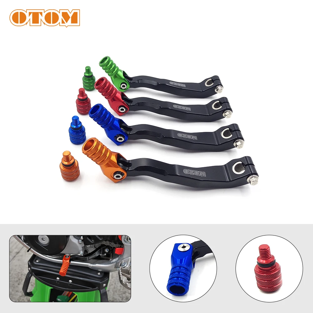 OTOM NC250 Gear Lever Motorcycle CNC Aluminum Folding Gear Shift Lever For ZONGSHEN KAYO ATV Pit Dirt Bike Gear Levers Motocross