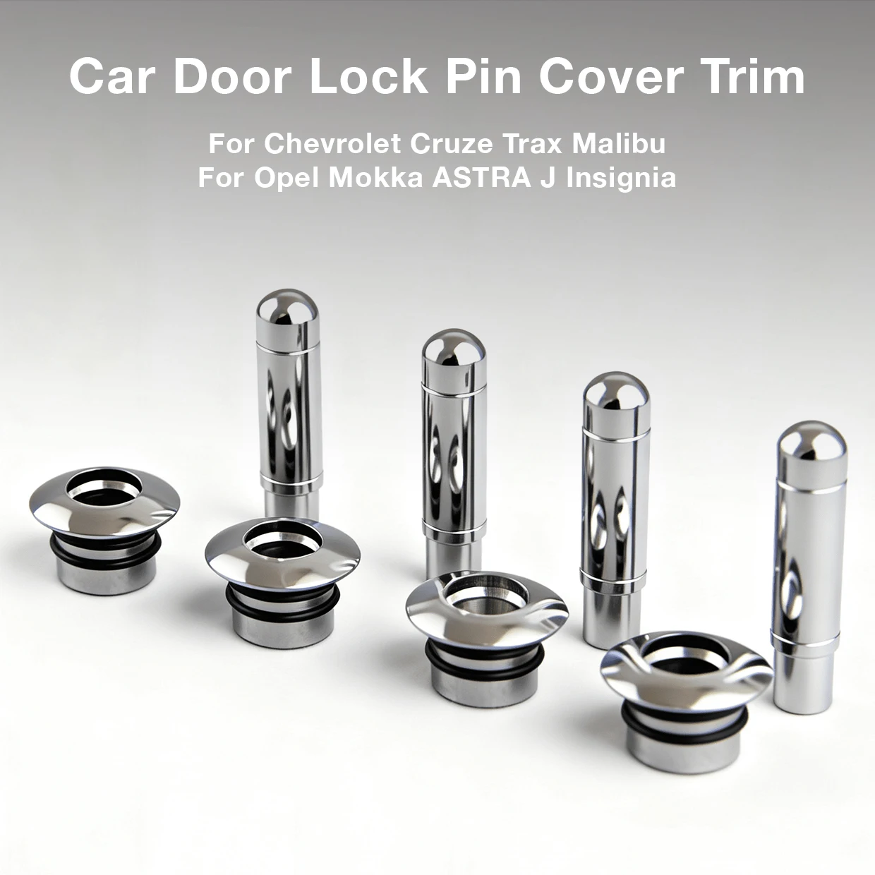 Car Door Lock Pin Cover Trim Fit Chevrolet Cruze Trax Malibu Opel Mokka Astra J Insignia Sport Tourer Exterior Car Accessories