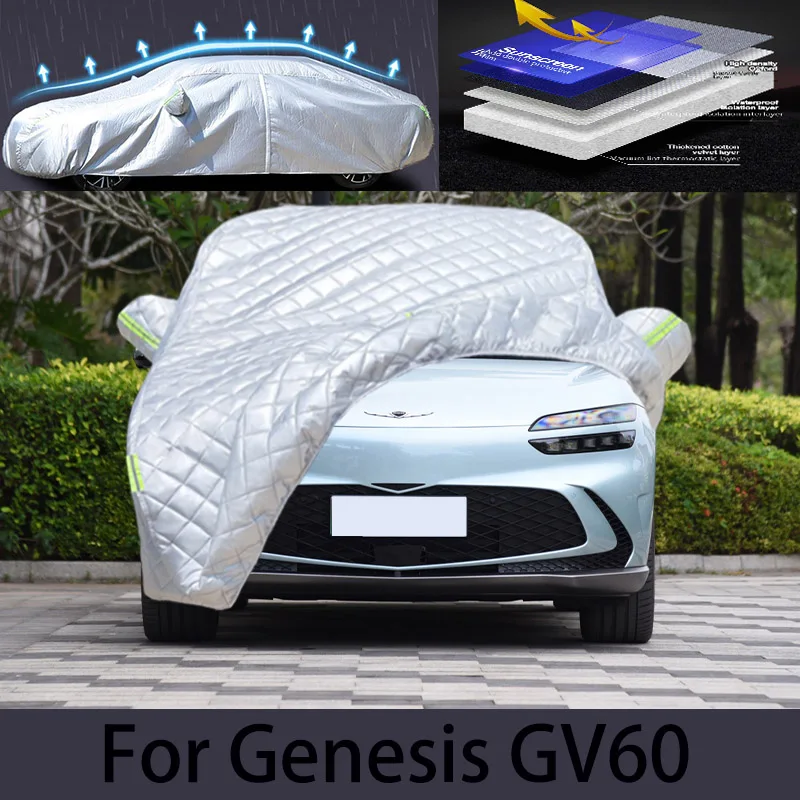 

For Genesis Gv60 Car hail protection cover Auto rain protection scratch protection paint peeling protection car clothing