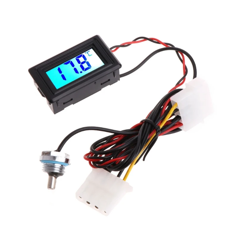 Digital Thermometer Temperature Meter Gauge G1/4 Thread for Pc Computer Water Cooling Computer Water-Cooled Drop Shipping