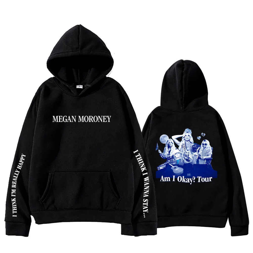 

Я в порядке Толстовка с капюшоном Megan Moroney, осень-зима, теплая мужская толстовка, пуловеры с графическим рисунком, модные мужские и женские пуловеры, эстетические