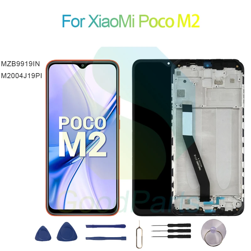 

For XiaoMi Poco M2 Screen Display Replacement 2340*1080 MZB9919IN, M2004J19PI Poco M2 LCD Touch Digitizer