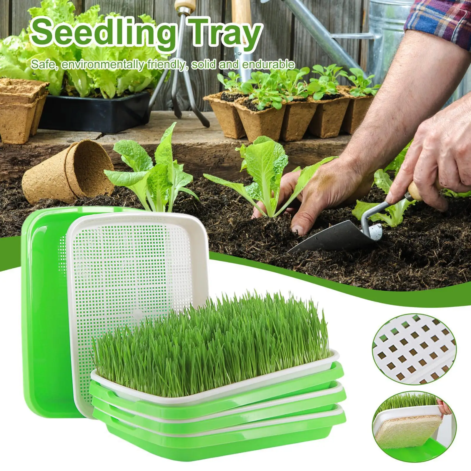 

Sprouting Trays Reusable Planting Trays Multi-Layer Sprout Vegetable Planting Tool For Professional Indoor Watering Breeding