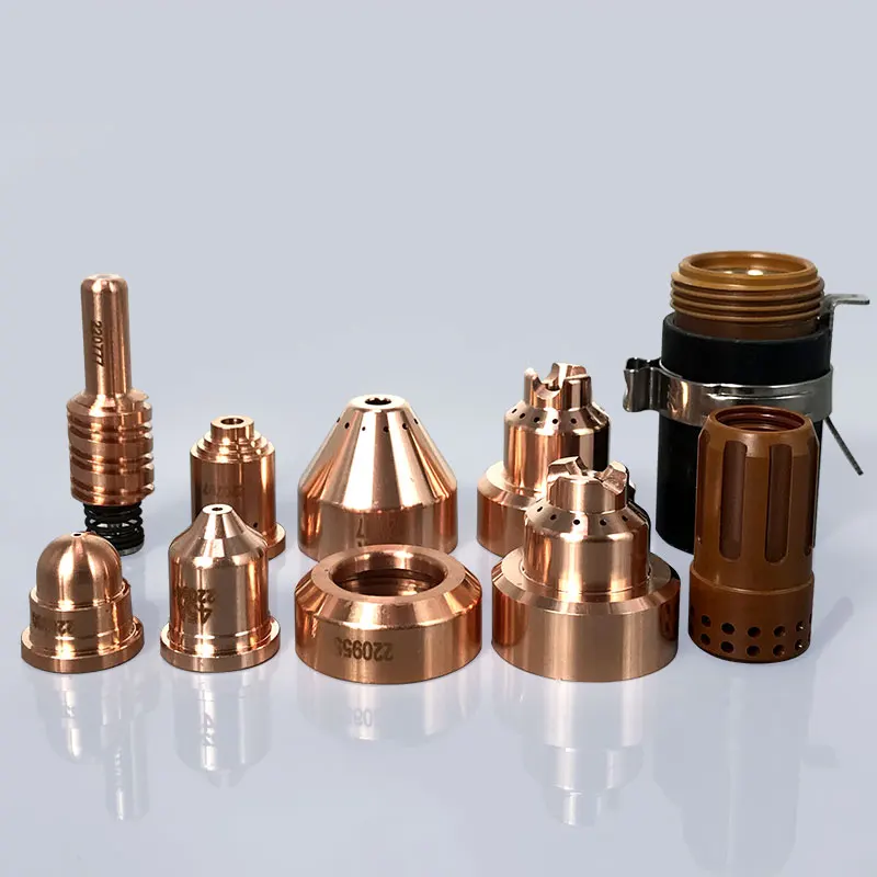 Verbrauchsmaterialien zum Plasmaschneiden 45-65-85-105 Abschirmkappe 220817 Düse 220941 Elektrode 220777 Haltekappe 220953 Wirbelring 220857 – Detail 5
