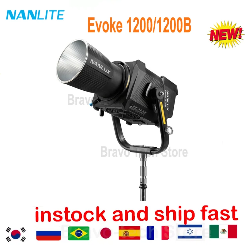 Nanlite Nanlux Evoke 1200 LED Daylight / 1200B Bi-Color / Evoke 900C RGB LED Spot Light for Studio Film Production