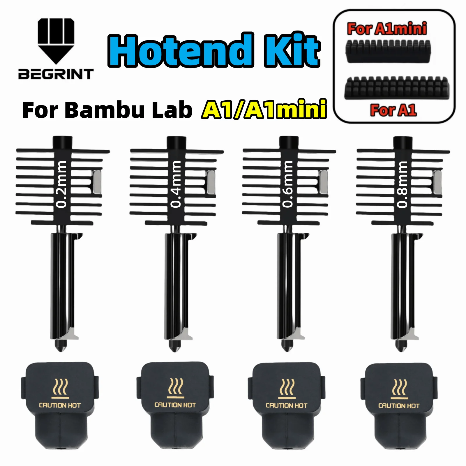 

Обновление 2.0 Hotend для Bambu Lab A1 Сопло для Bambu Lab A1 Мини-набор сопел из закаленной стали для Bambulab A1 V2 Hotend