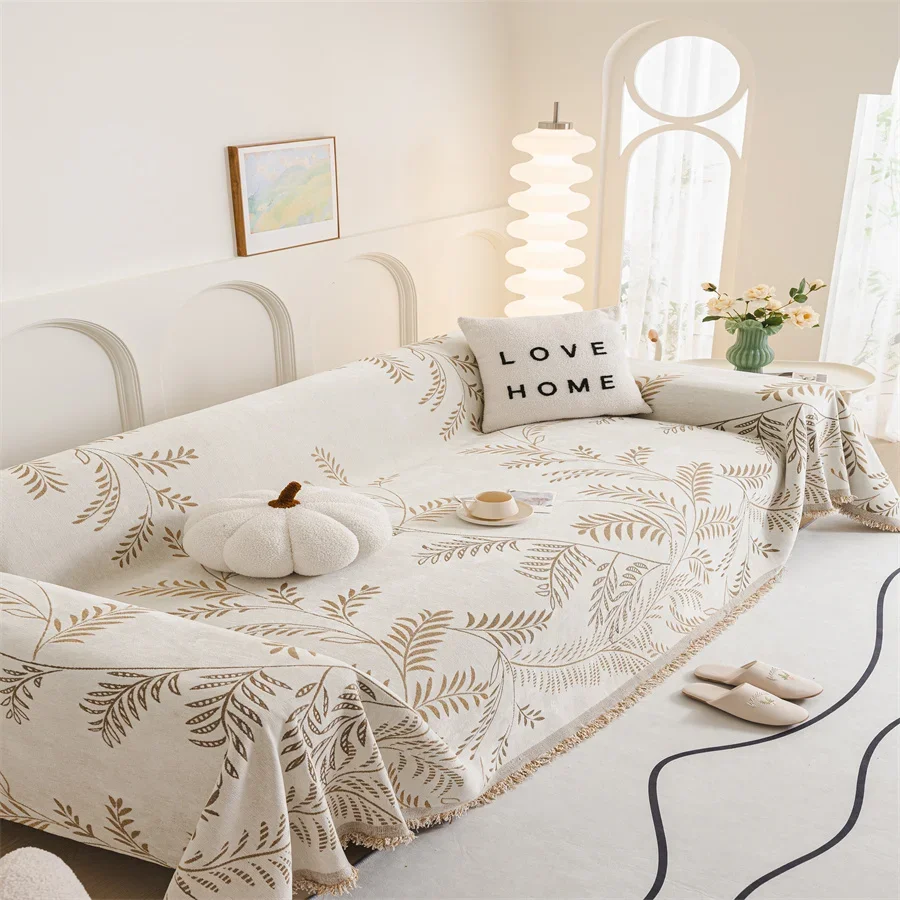 Woven Cotton Sofa Cover Blanket Sofa Towel for Living Room Furniture Dapestry Couch Coverecor T